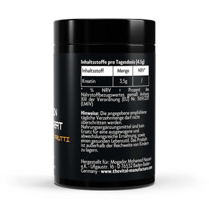 Inhaltsstoffe von Kreatin Monohydrat Tutti Frutti von The Vital Manufacture