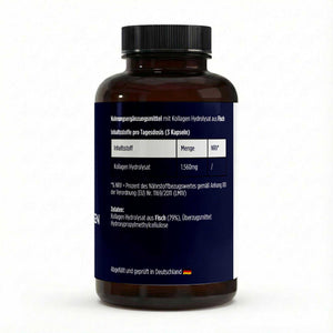 Marine Kollagen Kapseln 1560 mg Nährwerttabelle| The Vital Manufacture