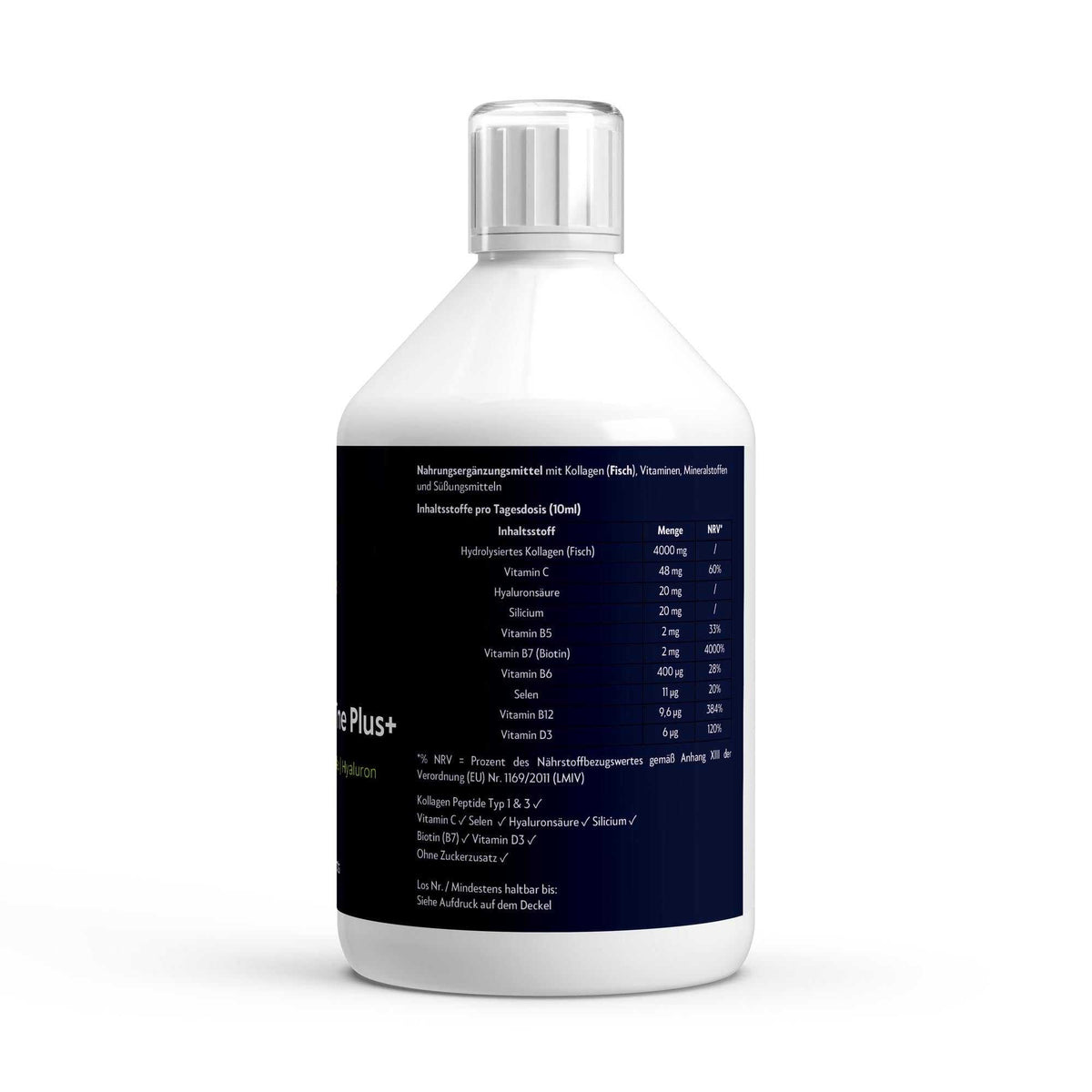 Nährwerte von Kollagen Marine Plus Wildbeere von The Vital Manufacture