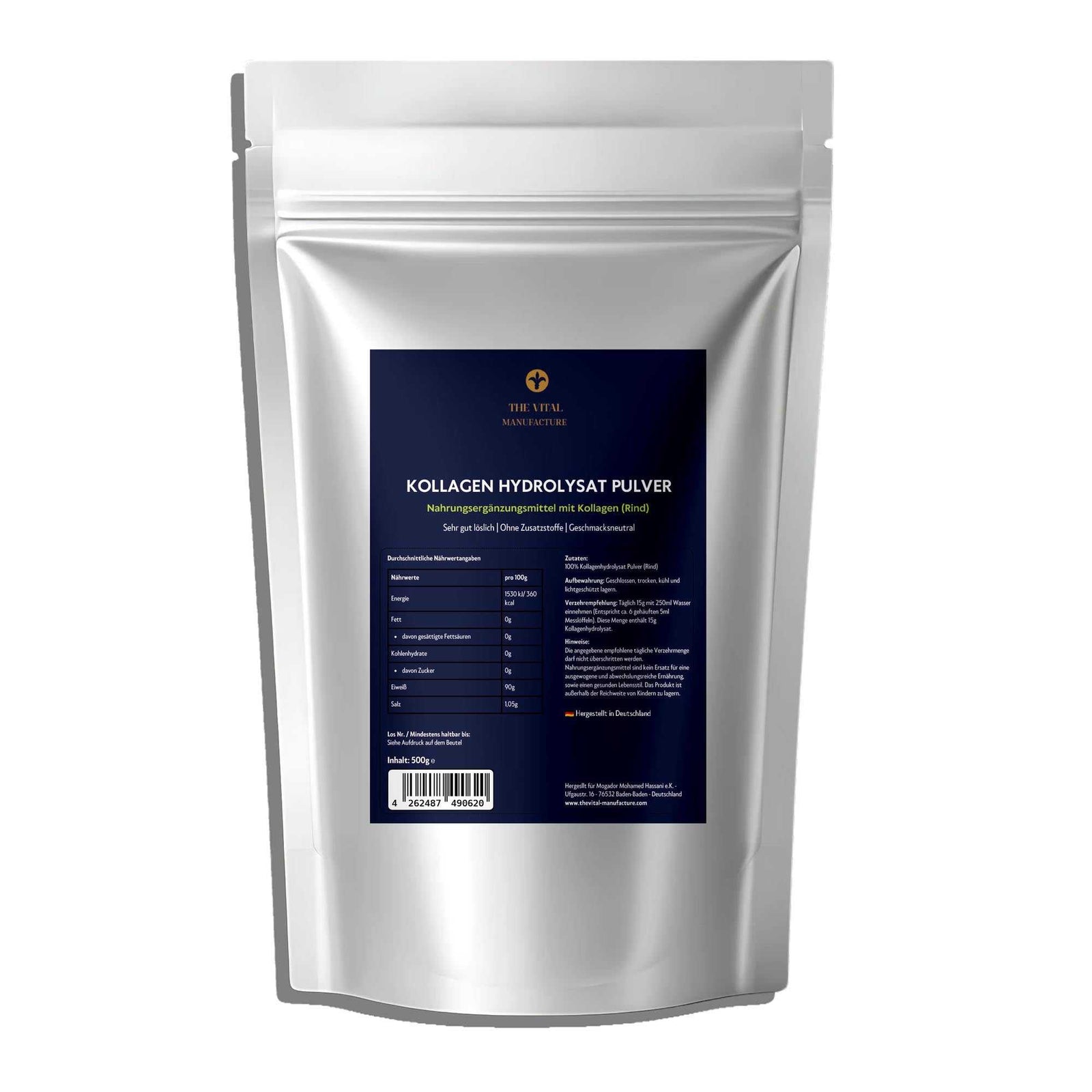 Kollagen Hydrolysate mit ährwerte und Verzehrsempfehlung