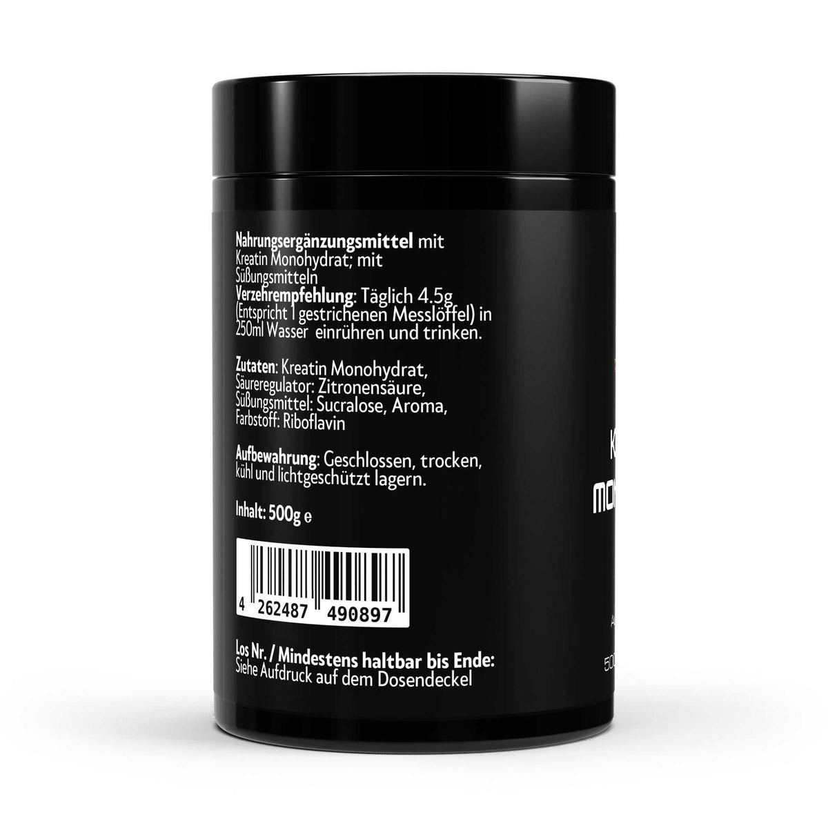 Verzehrsempfehlungen für Kreatin Monohydrat Tutti Frutti von The Vital Manufacture