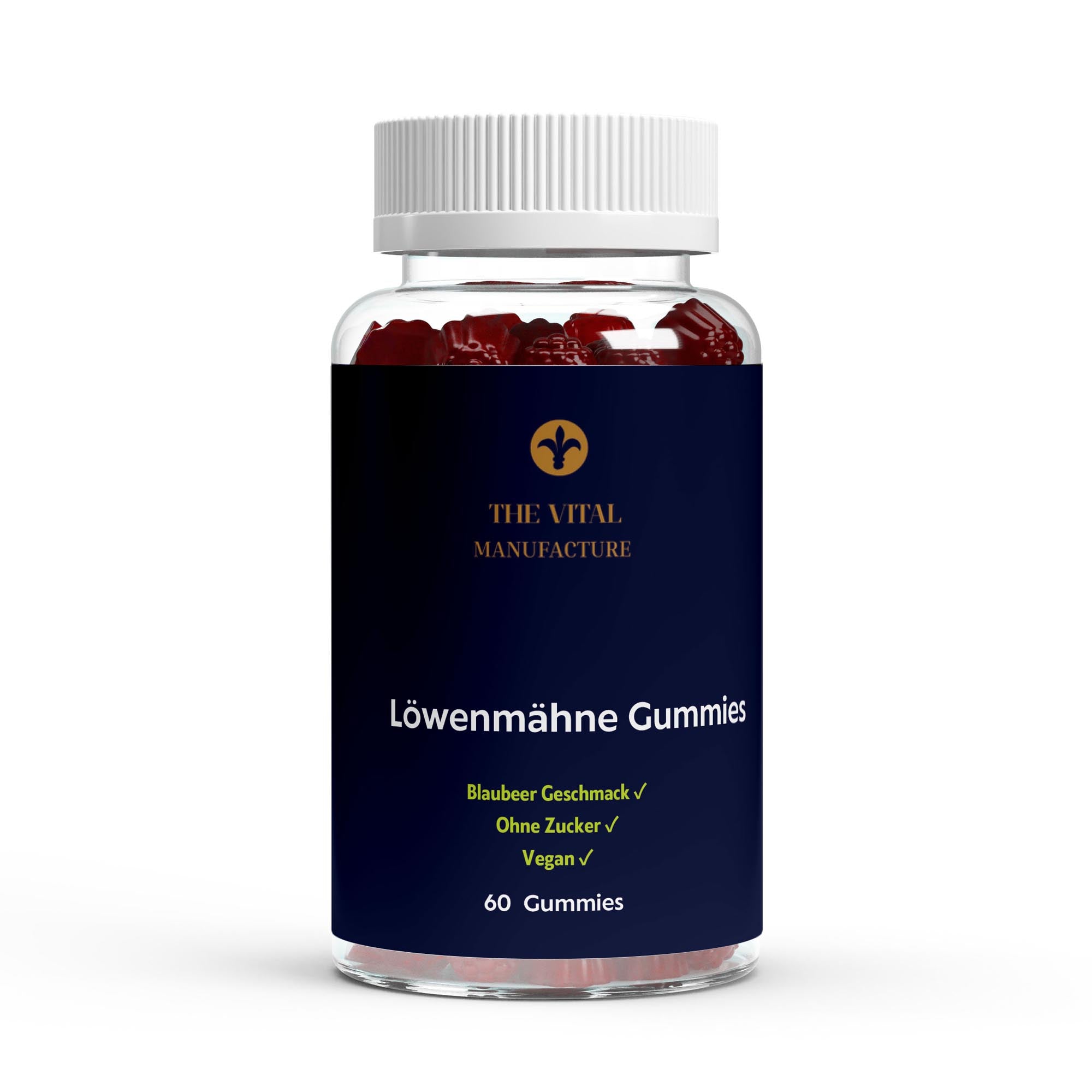Löwenmähne + Vitamin B6 Gummies - 60 Stk.
