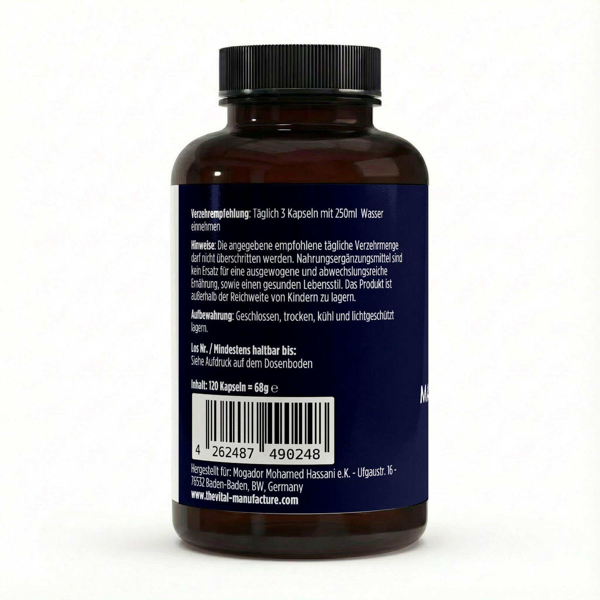 Dose Marine Kollagen Kapseln 1560 mg Verzehrsempfehlung | The Vital Manufacture