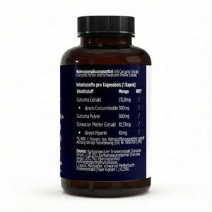 The vItal Manufacture Curcumin piperin 60 vegane Kapseln Nährwertangaben
