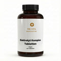 Vorderansicht der Dose mit 120 veganen Elektrolyt Komplex Tabletten von THE VITAL MANUFACTURE