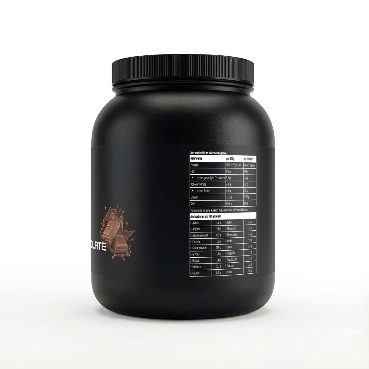 Premium Whey Protein Schokolade 1000g mit 23g Eiweiß pro Portion