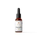 50ml Flasche Vitamin D3 & K2 Tropfen von THE VITAL MANUFACTURE, laborgeprüft, 1000 I.E. pro Tropfen auf Kokosöl-Basis.