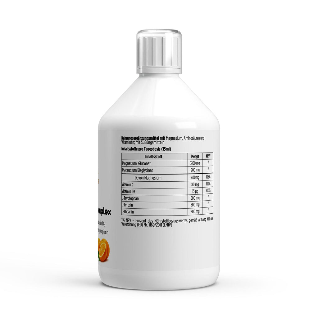 Sonnengereifte Orangen als Symbol für das 100% natürliche Aroma des Magnesium Komplex Shots von The Vital Manufacture – Fokus auf natürliche Inhaltsstoffe und Frische.